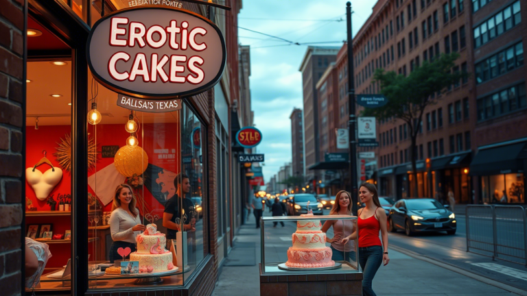 erotic cakes dallas outside bakery shop view with cakes